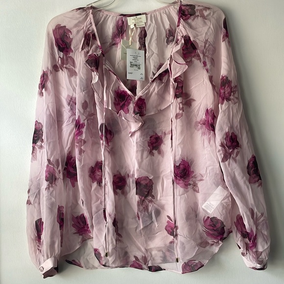 kate spade Tops - Kate‎ Spade encore rose chiffon top S